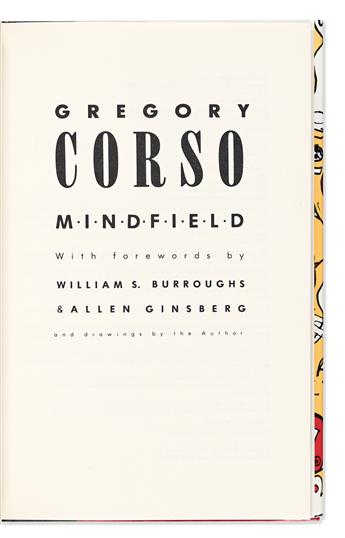 Corso, Gregory (1930-2001) Mindfield: New and Selected Poems, Signed Limited Edition.